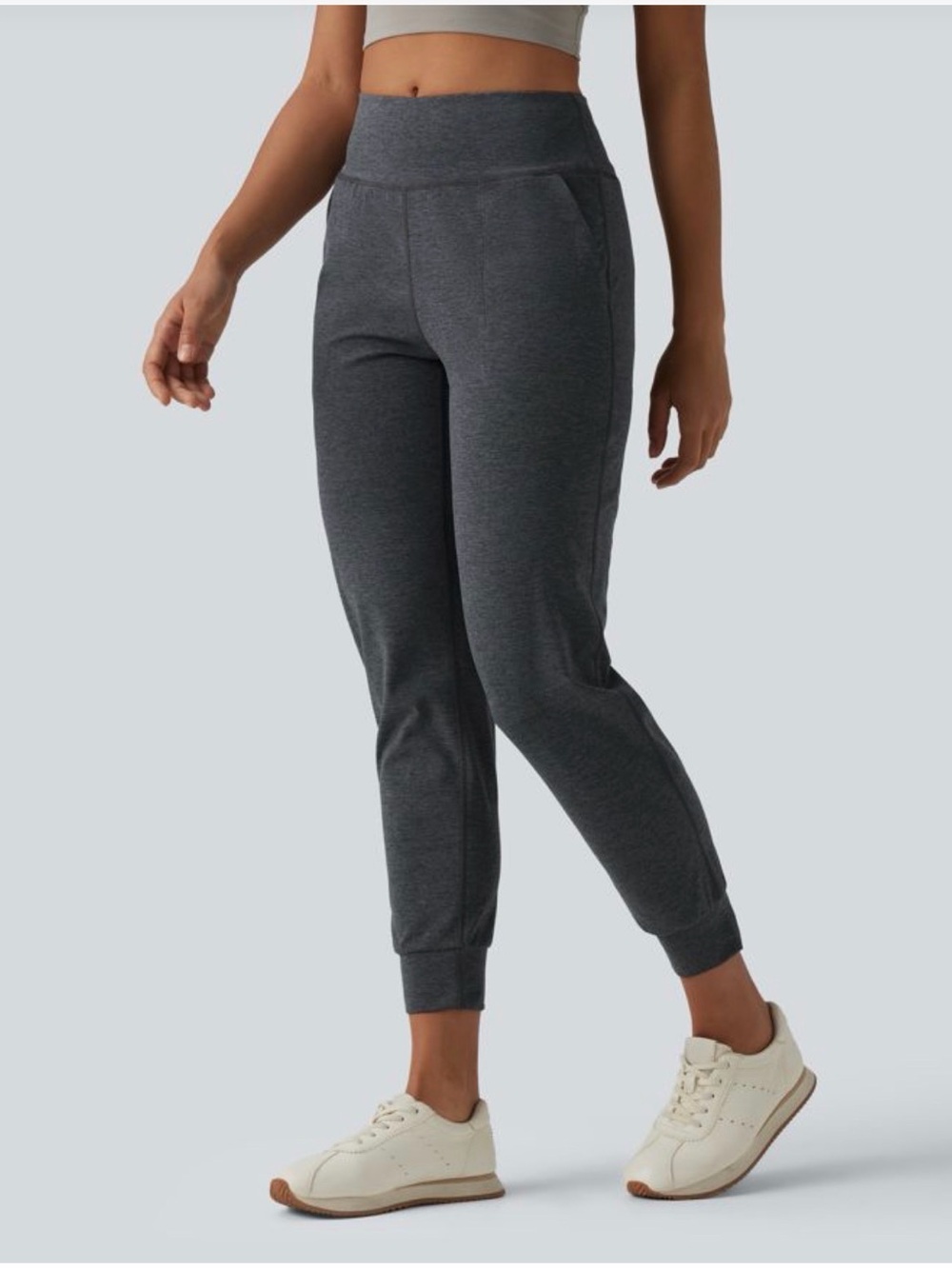 NWOT HALARA Charcoal Gray XS Active Cotton Joggers